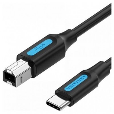 CABLE USB 2.0 IMPRESORA TIPO USB A/M USB-C/M 1.5 M NEGRO VENTION (Espera 4 dias)