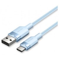 CABLE USB-C A USB-A TRENZADO 1 M AZUL VENTION (Espera 4 dias) CABLE USB-C A USB-A TRENZADO 1 M AZUL VENTION (Espera 4 dias)