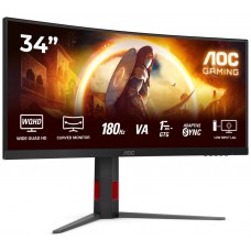MONITOR GAMING AOC CURVO WQHD 180Hz CU34G4 (Espera 4 dias)