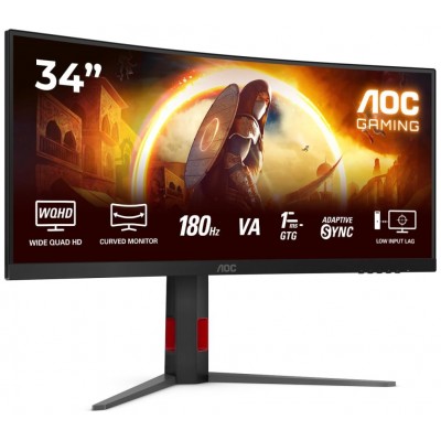 MONITOR GAMING AOC CURVO WQHD 180Hz CU34G4 (Espera 4 dias)