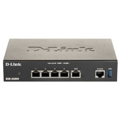 Router Vpn D-link Dsr-250nv2 1p Wan Giga 3p Lan Giga