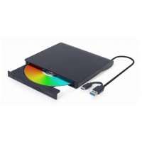 UNIDAD DE DVD USB EXTERNA GEMBIRD NEGRA