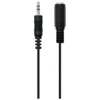 CABLE DE AUDIO ESTEREO DE 3,5 MM M A 3,5 MM F DE 2,0 METROS