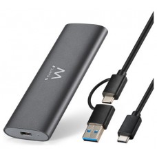 Ewent EW7060 caja para disco duro externo Caja externa para unidad de estado sólido (SSD) Gris Oscuro (Espera 4 dias)