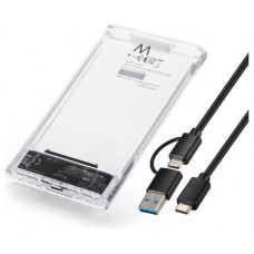 Ewent EW7064 caja para disco duro externo Caja externa para unidad de estado sólido (SSD) Transparente 2.5" (Espera 4 dias)