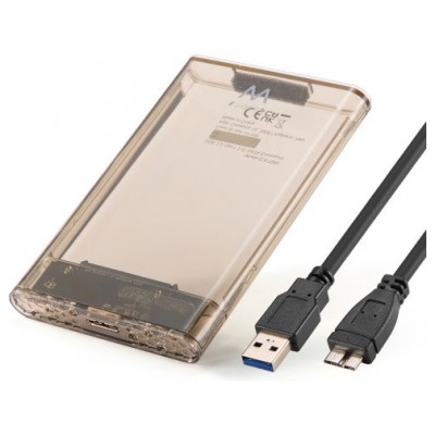 Ewent EW7069 caja para disco duro externo Caja externa para unidad de estado sólido (SSD) Transparente 2.5" (Espera 4 dias)