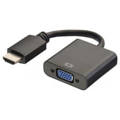 Ewent EW9864 adaptador de cable de vídeo 0,2 m HDMI VGA, 3.5mm Negro (Espera 4 dias)