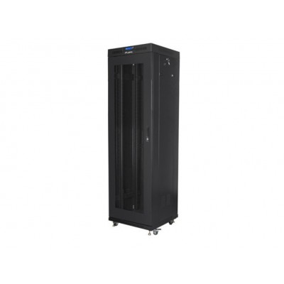 ARMARIO LANBERG RACK 19" 42U 600X600 FLAT PACK V2 PUERTA MESH CON LCD NEGRO