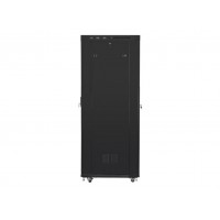 ARMARIO LANBERG RACK 19? 27U 800X1000 FLAT PACK NEGRO PUERTA DE CRISTAL CON LCD