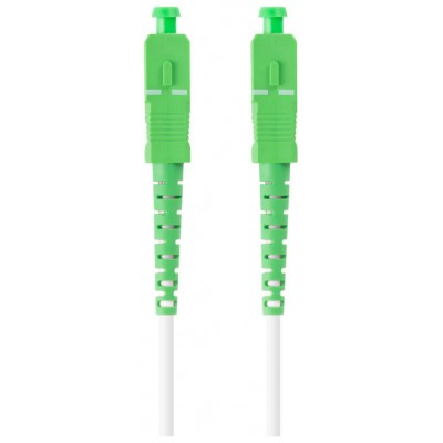 CABLE DE FIBRAOPTICA LANBERG 30M MONO SC/APC-SC/APC SIMPLEX G657B3 LSZH BLANC