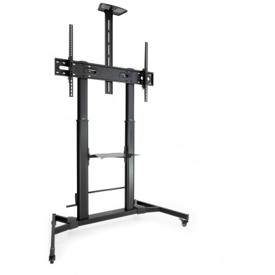 SOPORTE SUELO + REGULACION 60""-100"" NEGRO TOOQ (Espera 4 dias)