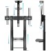 SOPORTE SUELO + REGULACION 60""-100"" NEGRO TOOQ (Espera 4 dias)