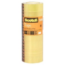 PACK 8 ROLLOS CINTAS ADHESIVAS TRANSPARENTE 19MM X 33M 508/1933 SCOTH 7100213205 (Espera 4 dias)
