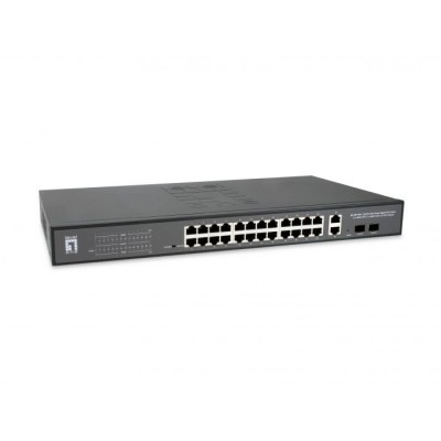 Switch Level One Gep-2841 Poe Websmart 24p 10/100/1000