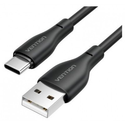 CABLE USB-A A USB-C 1 M NEGRO VENTION (Espera 4 dias)