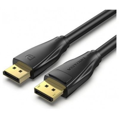 CABLE DISPLAYPORT 1.4 8K DP/M-DP/M NEGRO 2 M VENTION (Espera 4 dias)