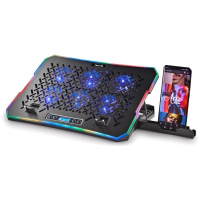 SOPORTE DE REFRIGERACION PARA PORTATIL HERO NEGRO RGB NGS (Espera 4 dias)