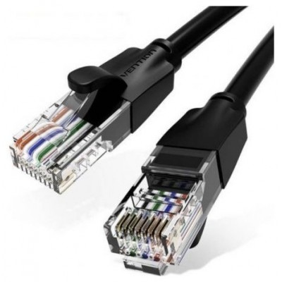 CABLE DE RED LATIGUILLO RJ45 UTP CAT6 AWG26 20 M NEGRO VENTION (Espera 4 dias)