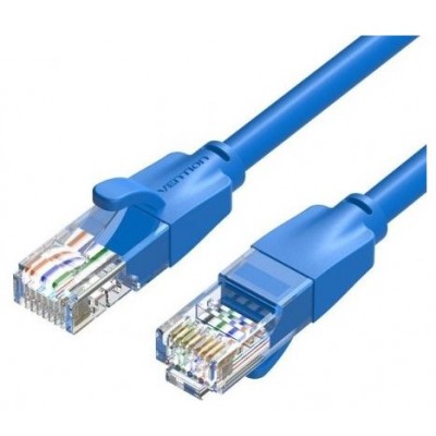 CABLE DE RED LATIGUILLO RJ45 UTP CAT6 AWG26 2 M AZUL VENTION (Espera 4 dias)