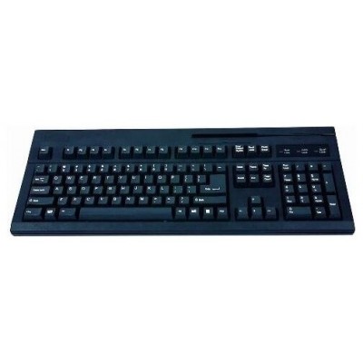 Teclado USB K-104 M + MCR mecanico, Lector de banda