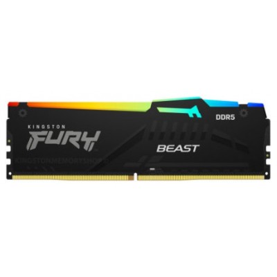 DDR5 8 GB 4800 Mhz. FURY BEAST RGB KINGSTON (Espera 4 dias)