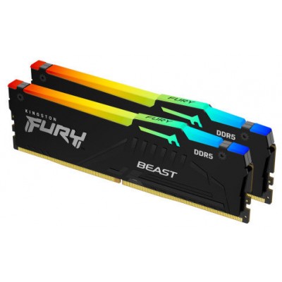 DDR5 KINGSTON Kit2 64GB 6000 FURY BEAST RGB EX