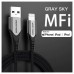 CABLE 2.0 USB A LIGHTNING 2 M GRIS VENTION (Espera 4 dias)