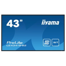 iiyama PROLITE LE4341S-B2 Pantalla plana para señalización digital 108 cm (42.5") LCD 350 cd / m² Full HD Negro 18/7 (Espera 4 dias)