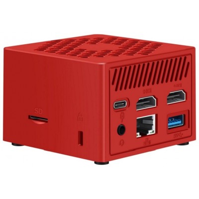 MINIPC LEOTEC INTEL N100 16GB 256GB M.2 WIN11 PRO PRE-INSTAL ROJO