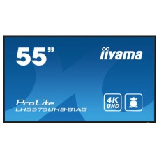 iiyama ProLite Pantalla plana para señalización digital 138,7 cm (54.6") LCD Wifi 500 cd / m² 4K Ultra HD Negro Procesador incorporado Android 11 24/7 (Espera 4 dias)