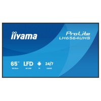 MONITOR IIYAMA 65" 3840X2160, UHD VA DLED PANEL, HAZE 25% 500CD/M², LANDSCAPE AND PORTRAIT, SPEAKERS 2X 10W, 2X HDMIX 1X USB-C , USB 2.0 X2, WIFI, LAN, MEDIA PLAY USB PORT, CONTROL LAN / RS232C, IISIGNAGE2 (CMS/DMS), ANDROID 14 (LH654UHS-B1AG) (