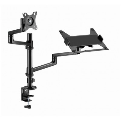 SOPORTE DE MESA GEMBIRD AJUSTABLE BRAZO PARA MONITOR Y BANDEJA PARA PORTÃ