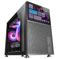 Caja Microatx Gaming Mars Gaming Mc-lcd Negra