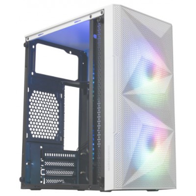 CAJA MICROATX GAMING MARS GAMING MC-ME WHITE FRONTAL