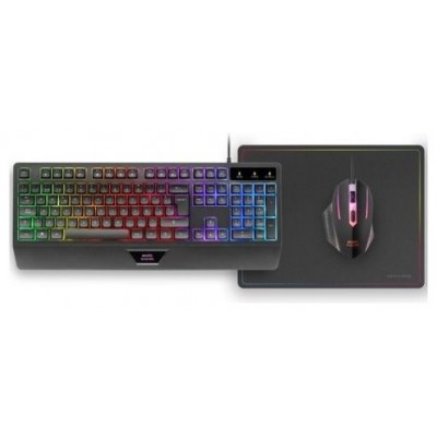 TECLADO MOUSE Y ALFOMBRILLA MARS GAMING MCP124ES RGB