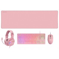 Pack Teclado Mouse Headset Y Alfombrilla Mars Gaming