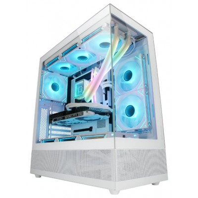 CAJA ATX SEMITORRE MARS GAMING MC-SET WHITE FRONTAL