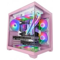 CAJA MICROATX CUBE MARS GAMING MC-VIEW2P ROSA CRISTAL CAJA MICROATX CUBE MARS GAMING MC-VIEW2P ROSA CRISTAL