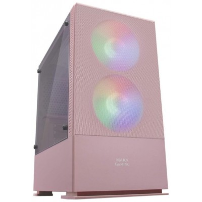 Caja Microatx Gaming Mars Gaming Mcz Pink Frontal Mesh