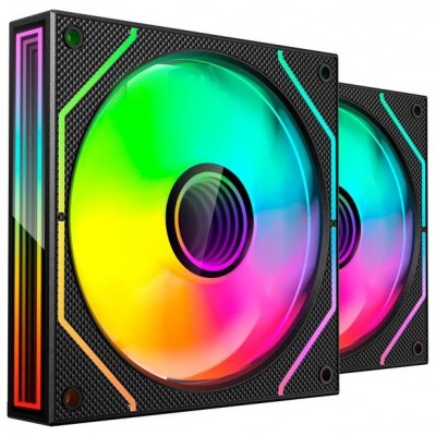 KIT 2 VENTILADORES AUXILIAR MF-3D PROX2R NEGRO MARS GAMING (Espera 4 dias)