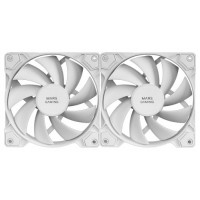 KIT 2xVENTILADOR INTERNO MARS GAMING MF-PWMX2 WHITE