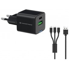 CARGADOR DE PARED CONCEPTRONIC USB-C x1 USB-Ax1