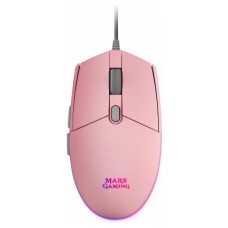 Mouse Mars Gaming Rgb Mmg Pink 3200dpi 6 Botones