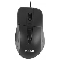 Nilox Ratón Óptico MOUSB1001 1000 dpi Negro