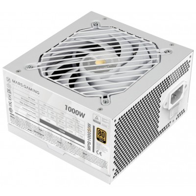 FUENTE ALIM. 1000W SI 80+ BLANCO MARS GAMING (Espera 4 dias)