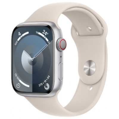 APPLE WATCH SERIES 9 CAJA ALUMINIO GPS+CELL 45mm CORREA DEPORTIVA STARLIGHT S/M (Espera 4 dias)