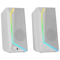 ALTAVOCES GAMING MS72 RGB BLANCO MARS GAMING (Espera 4 dias)