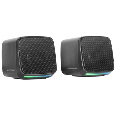 ALTAVOCES 2.0 MARS GAMING MSPRO NEGRO 10W USB + JACK