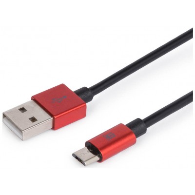 CABLE MAILLON PREMIUM MICRO USB 2.4 ALUMINIO ROJO 1M