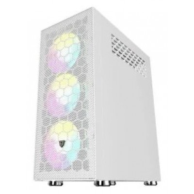 NFORTEC CAJA GAMING CRISTAL TEMPLADO AQUERONTE WHITE. USB 3.0 A-RGB. BLANCO (Espera 4 dias)